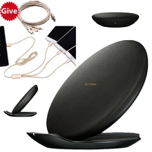 

black Qi Fast Wireless Charger for Samsung Galaxy Note 8 5 S6 S7 Edge S8 Plus Wireless Charger for iPhone X 8 8 Plus ep-pg950