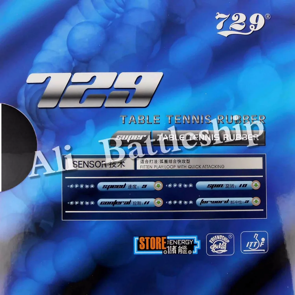 الأصلي RITC 729 الصداقة سوبر FX-729 GuoYuehua بالنقاط ، في تنس طاولة بينغبونغ المطاط مع الإسفنج
