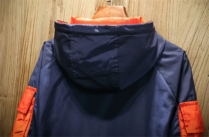Осенняя Лоскутная куртка с большим карманом и капюшоном, мужские куртки и пальто, мужская куртка-бомбер, подростковые верхние куртки для мужчин, уличная куртка