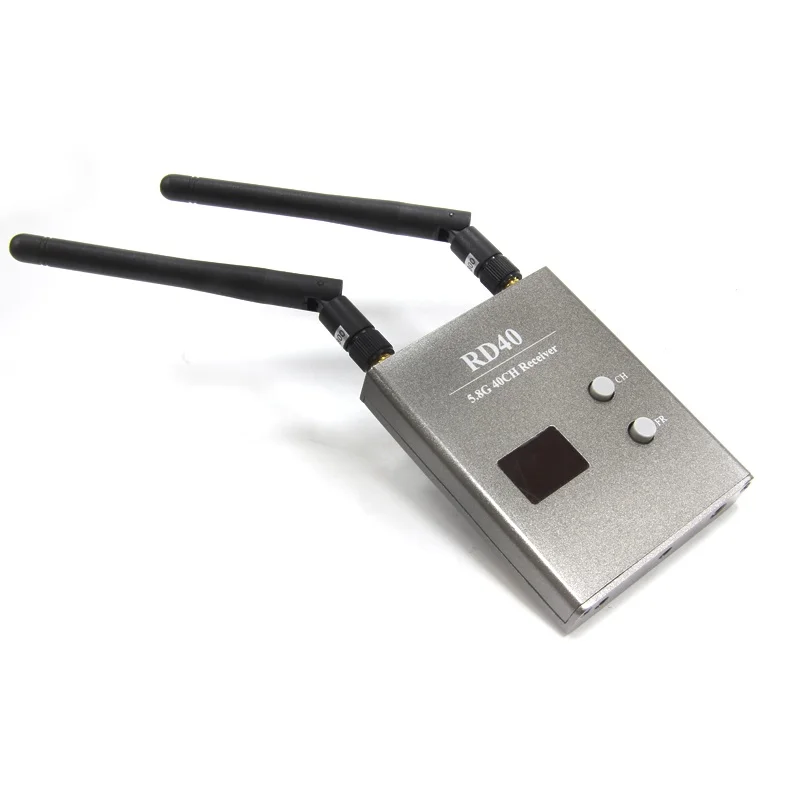 FPVOK FPV 5.8 GHz 40CH RD40 Raceband Dual Diversity Receiver With A/V and Power Cables 5