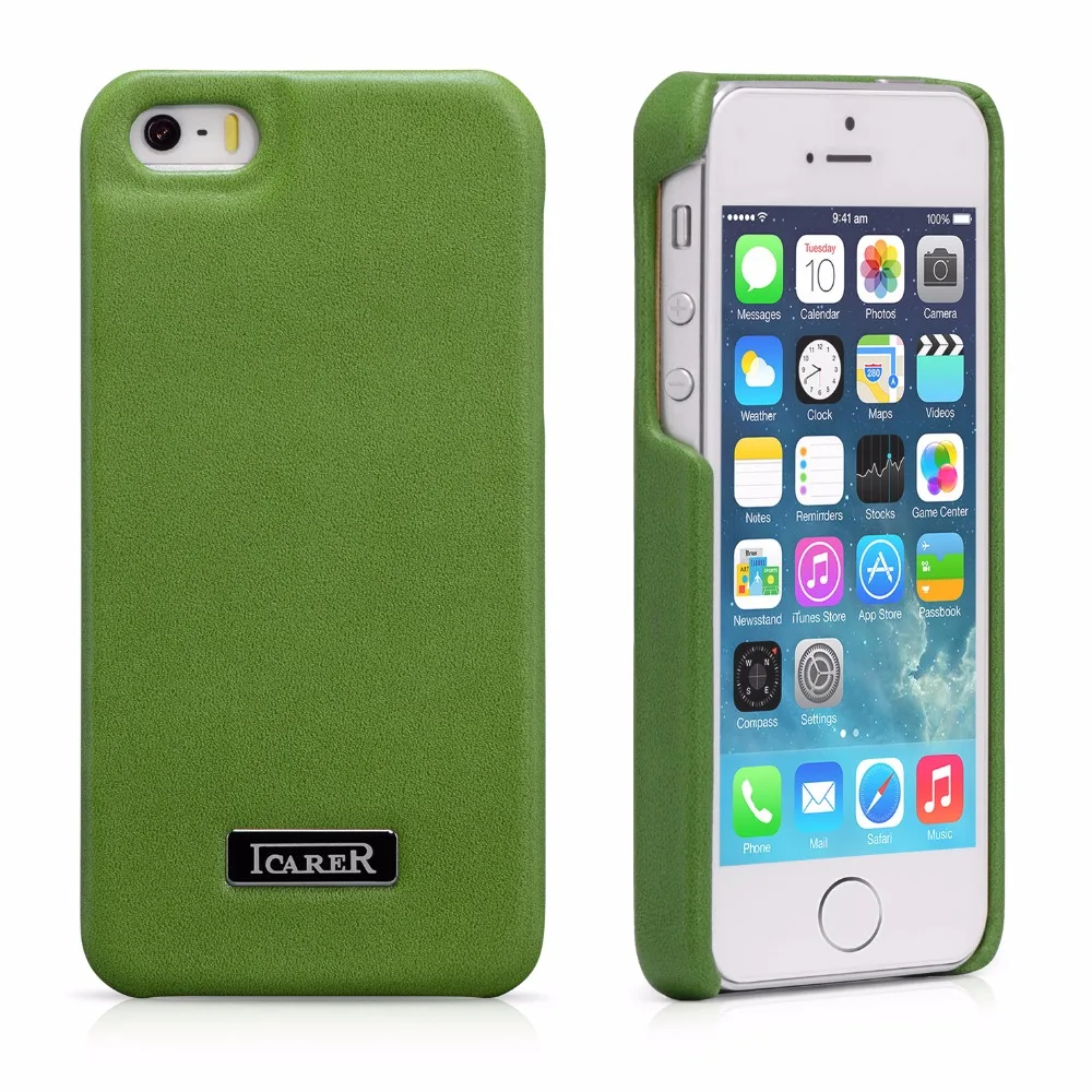 Новый роскошный чехол для iphone 5 чехол-накладка из натуральной коровьей кожи с