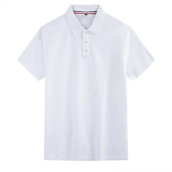 Большие размеры 6XL 7XL 8XL Новая Летняя мужская рубашка поло деловая Повседневная однотонная Мужское поло рубашка с коротким рукавом высококачественные мужские Поло - Цвет: Белый