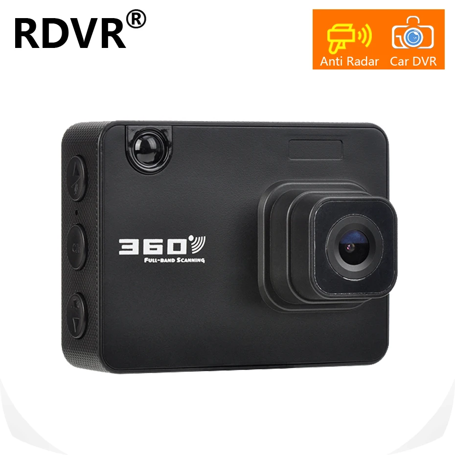 

RDVR 2019 Smart Radar Detectors HD Car DVR Dash Cam 2 In 1 Video Recorder Dashcam AntiRadar video registar Russian and English