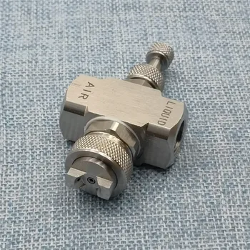 

1/4" Dust suppression micron dry mist fog air atomizing nozzle,Adjustable fine misting nozzle,two-fluid gas-water misting nozzle