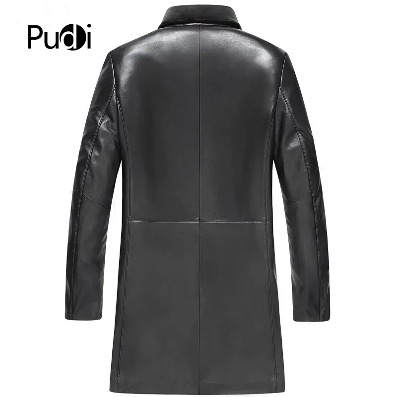 Новинка 2018 мужские модные куртки PUDI MT823 из овечьей кожи Повседневная Верхняя