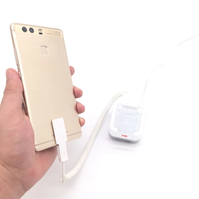 

Pure color acrylic remote control mobile phone tablet retail anti lost alarm charging security display base