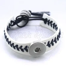 2 цвета из искусственной кожи Бейсбол 12/18 мм кнопки браслет B320 часы для женщин one direction женские серьги из стерлингового серебра, сделай сам, ювелирное изделие