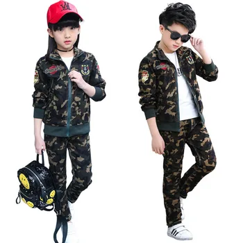 

Children's Sets Children's Clothing Mother & Kids cotton camouflage kids sport clothing sets girls clothes boys clothes110-170cm