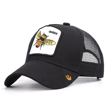 Бейсболка с животными качество пчела вышитый узор Snapback шляпа для мужчин и женщин модные спортивные кепки из хлопка Gorras Para Hombre