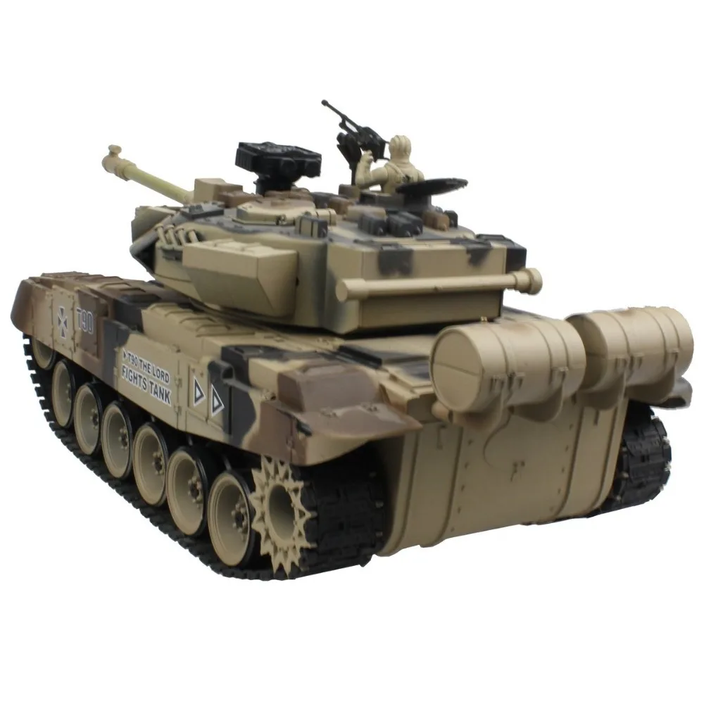 Радиоуправляемый танк русский T 90 основной боевой 15 каналов 1/20 2 4 ГГц со звуком и