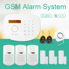 Freeship mensaje de Voz Inalámbrica GSM SMS Sistema de Alarma de la Seguridad Casera apoyo ios/Android App Alarmes Puede Trabajar Con IP cámara