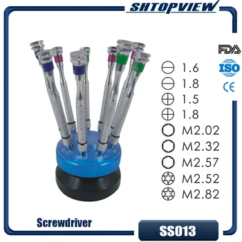 

SS013 9PCS Small heads Screwdrivers set for glasses frame optic shop use