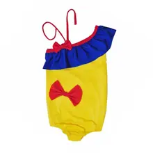 Дети Купальник Танкини краткое Новая летняя детская Обувь для девочек Холтер рукавов цельный купальный костюм ванный комплект
