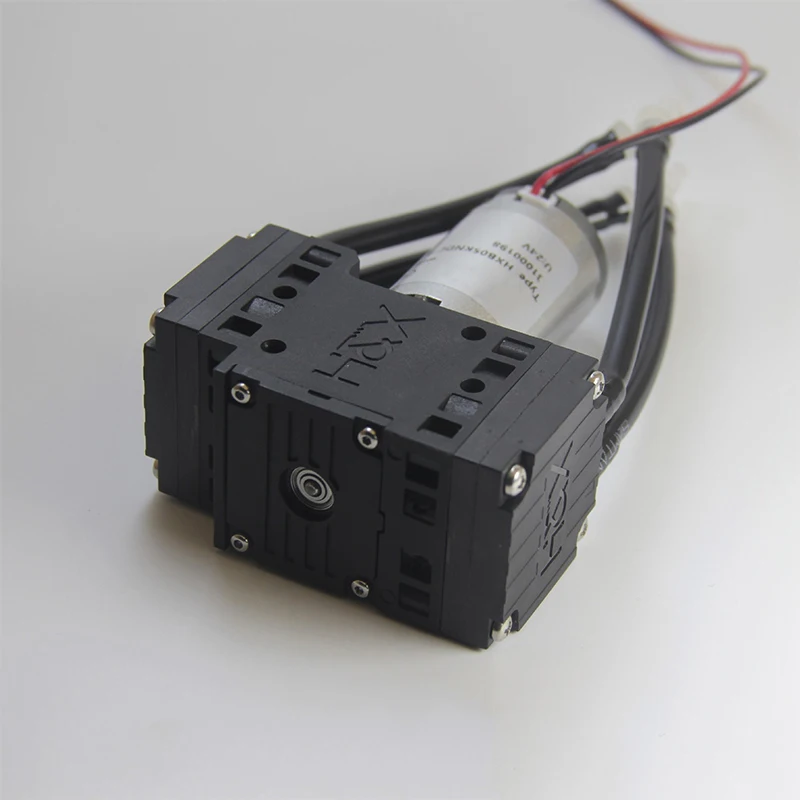  Маленький диафрагменный насос 77кпа EPDM с щеточным двигателем из ПТФЭ 24 В мини