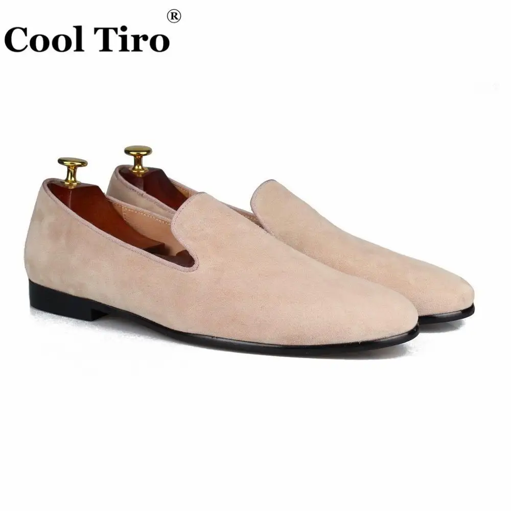 Beige suede Loafers SLIPPERS (2)