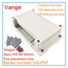 4 шт/партия прессформы прессования Корпус Корпуса 145*90*40 мм Противопожарные ABS пластиковый корпус коробки diy чехол для реле питания