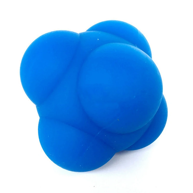 Hexagonal Reaction Ball Silicone Speed Agility Coordination Reflex Exercise Sports Fitness Training Rebound Balls