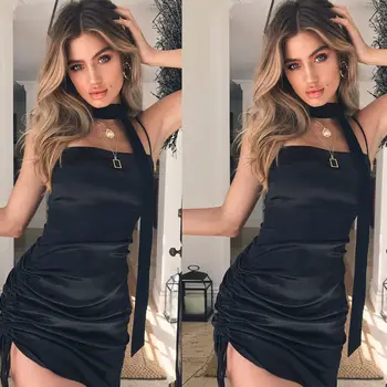 

Sexy Fashion Summer Women Bodycon Sleeveless Dress Evening Party Skater Dresses
