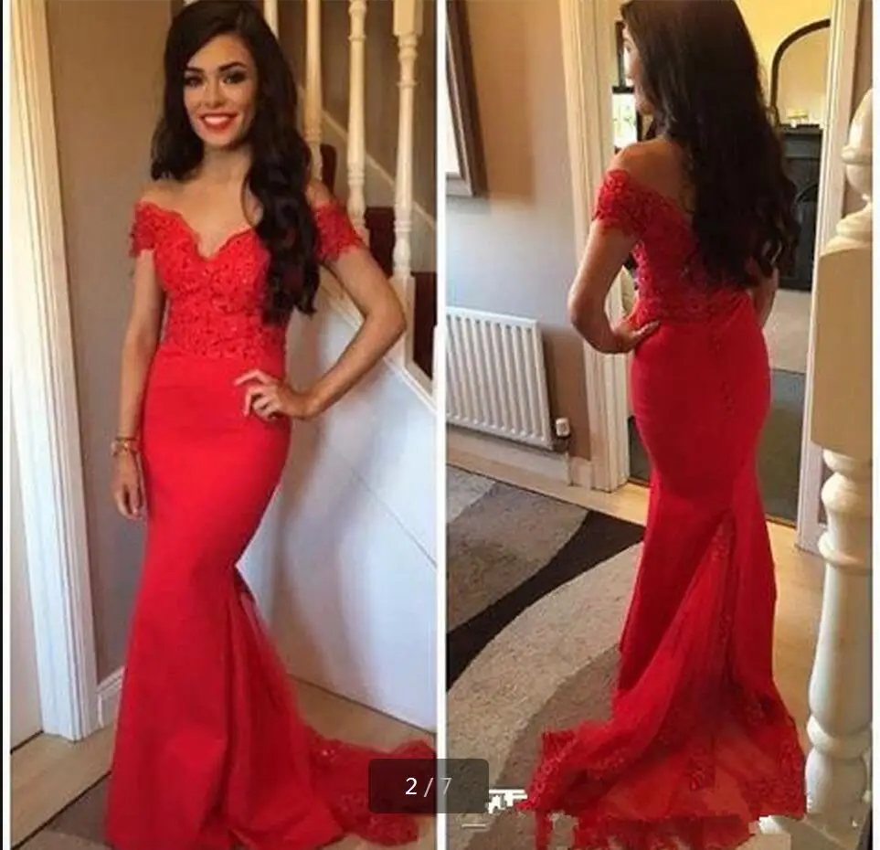 ^Cheap New Sexy Long lace Prom Dresses 2016 off the shoulder V-Neck Mermaid Appliqued prom gowns best selling ^Cheap New Sexy Long lace Prom Dresses 2016 off the shoulder V-Neck Mermaid Appliqued prom gowns best selling
