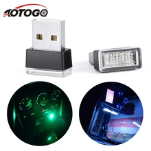 luz carro 1 pedaço Portátil da luz Do Carro LEVOU Lâmpada Atmosfera Luzes Decorativas com Entradas USB Iluminação De Emergência-Car styling Para Auto