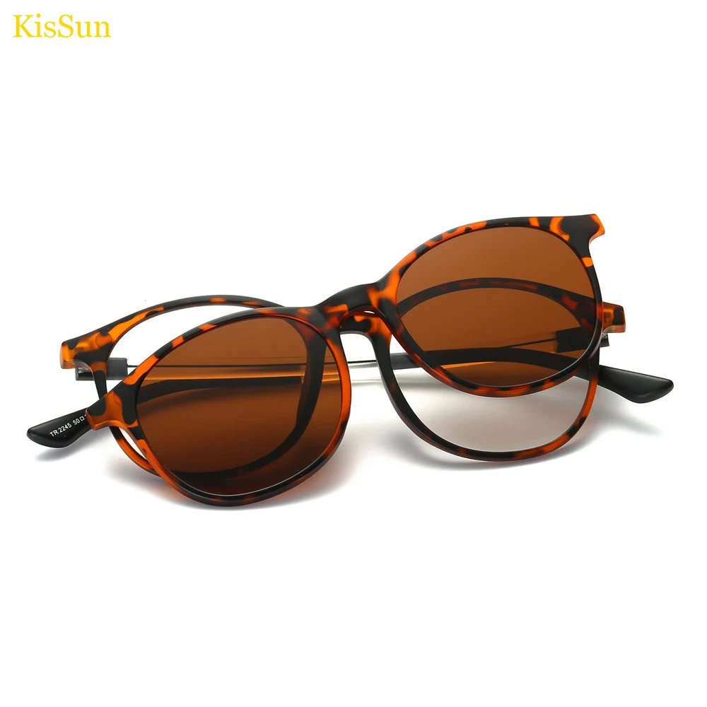 Polarized Clip on Girls Pink Sunglasses Mirrored Clip