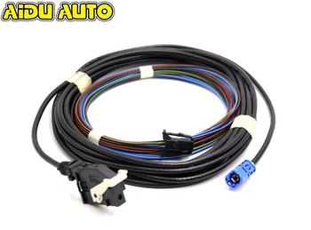 

HIGH QUALITY For JETTA MK6 TIGUAN RGB Trunk Hand Rear View Reversing Camera harness Cable wire RCD510 RNS315 RNS510