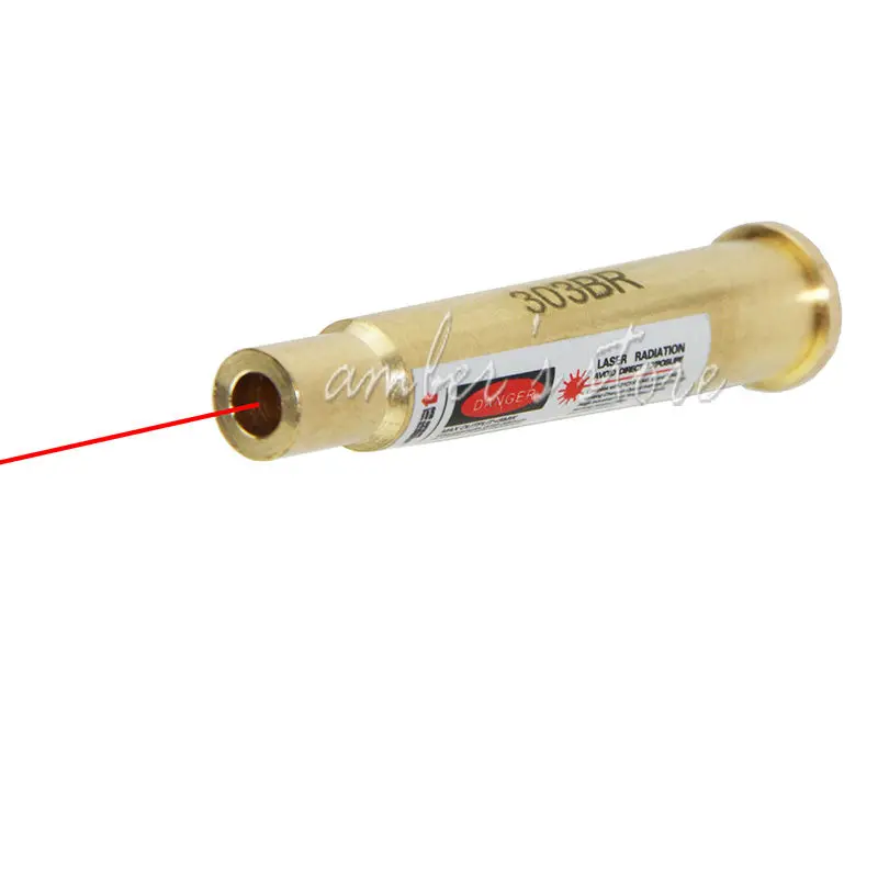 CAL 303BR Red Laser Bore sighter Cartridge Boresight Brass .303 Rifle