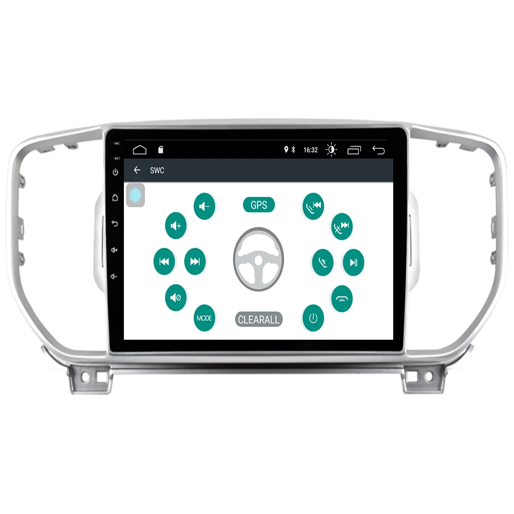 Clearance 2G+16G Android 9.1 Car Radio Multimedia Player GPS Navigator For KIA Sportage 4 2016 2017 2018 2019 KX5 Audio 2Din no DVD 2