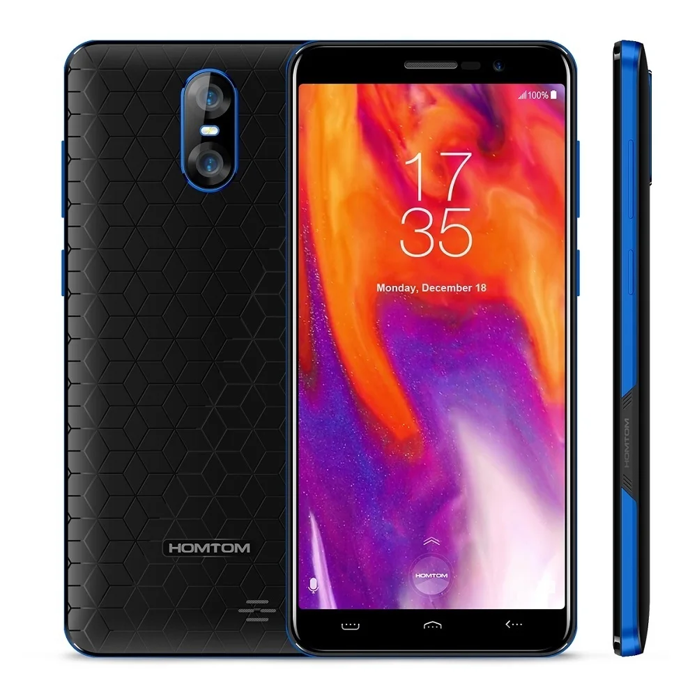 HOMTOM S12 смартфон 18:9 полный Дисплей 5 0 &quotAndroid 6 2750 мАч 1 Гб + 8 MTK6580 QuadCore 8MP 2MP задние