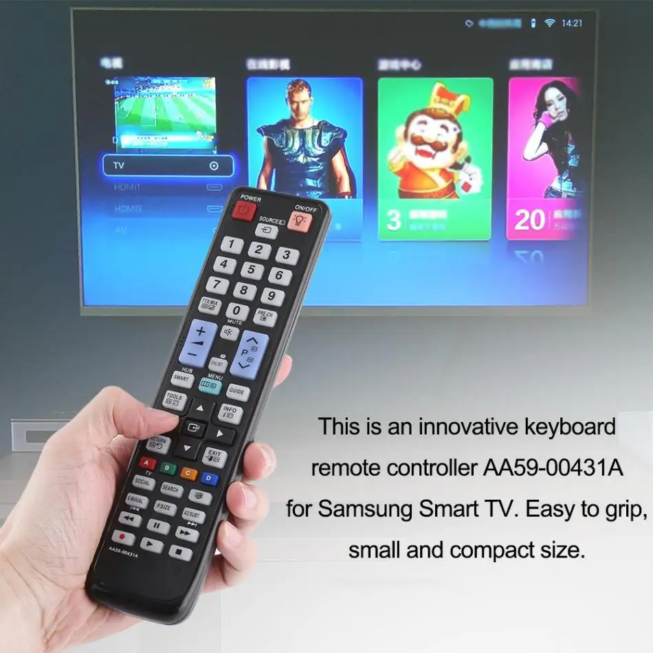 

VBESTLIFE AA59-00431A Remote Control for Samsung TV Control Remote Replacement Television Smart Remote Control Free Shipping