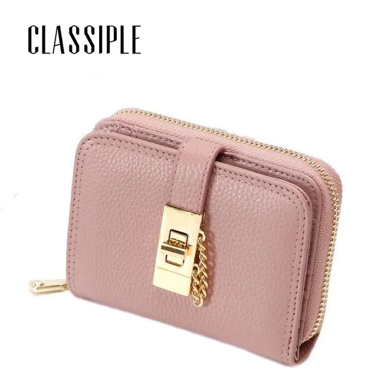 Wallet Women Small Cow Leather Mini Short Wallets ID Card Holder Wallet