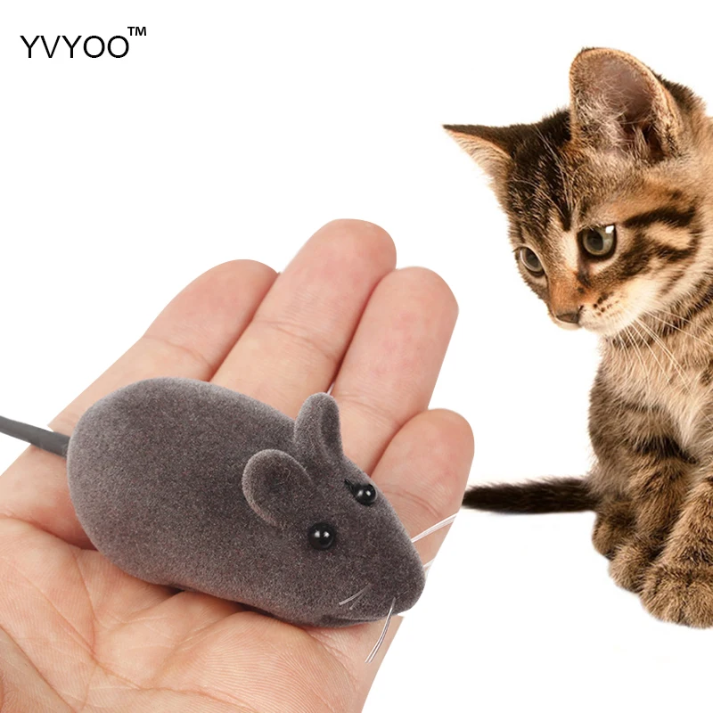 

YVYOO Pet Cats Dogs toys Rubber Squeak Toys Interactive Toys Fake mice toys Random color 1pcs YV15