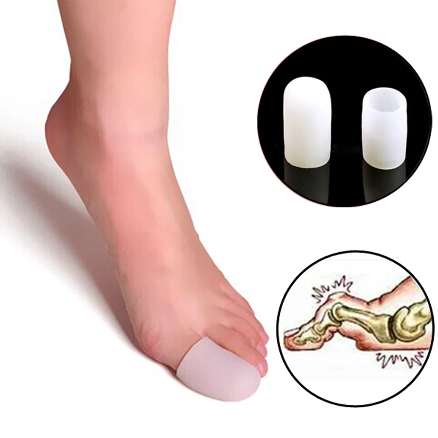 10Pcs Silicon Gel Cover Foot Injured Toe Separator Health Insole Feet Care Blister Corns Wounded