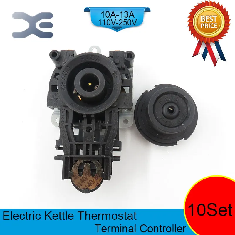 

10set/lot T125 13A 110-250V NC Terminal Controller New Kettle Thermostat Unused Spare Parts for Electric Kettle EK1703