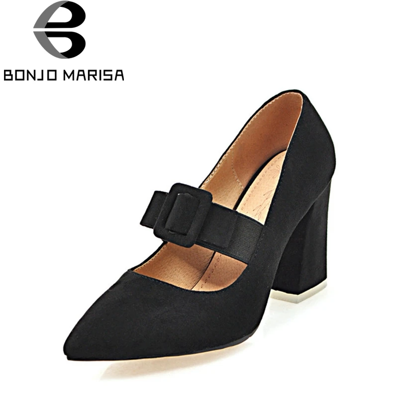 Aliexpress.com : Buy BONJOMARISA Women's Sexy Pointed Toe Mary Jane Pumps 2019 Party Wedding 