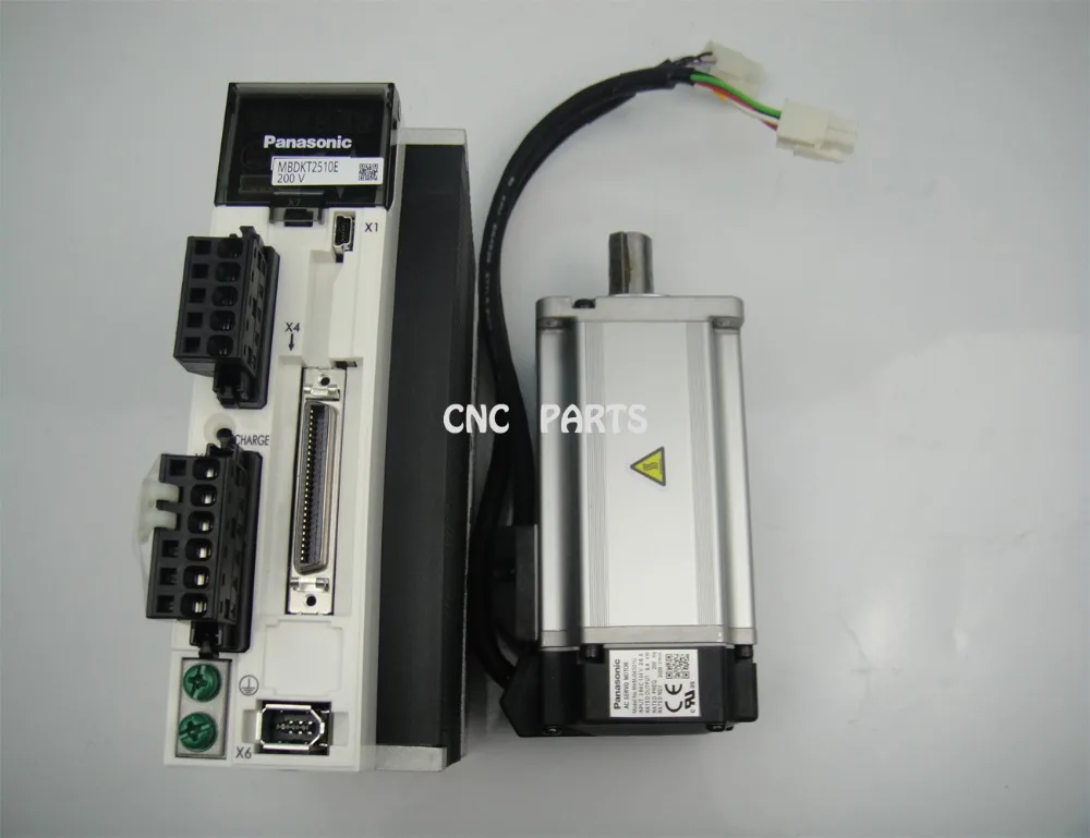 1 комплект 400 Вт PANASONIC Серводвигатель MHMJ042G1U + MBDKT2510E|Запчасти для