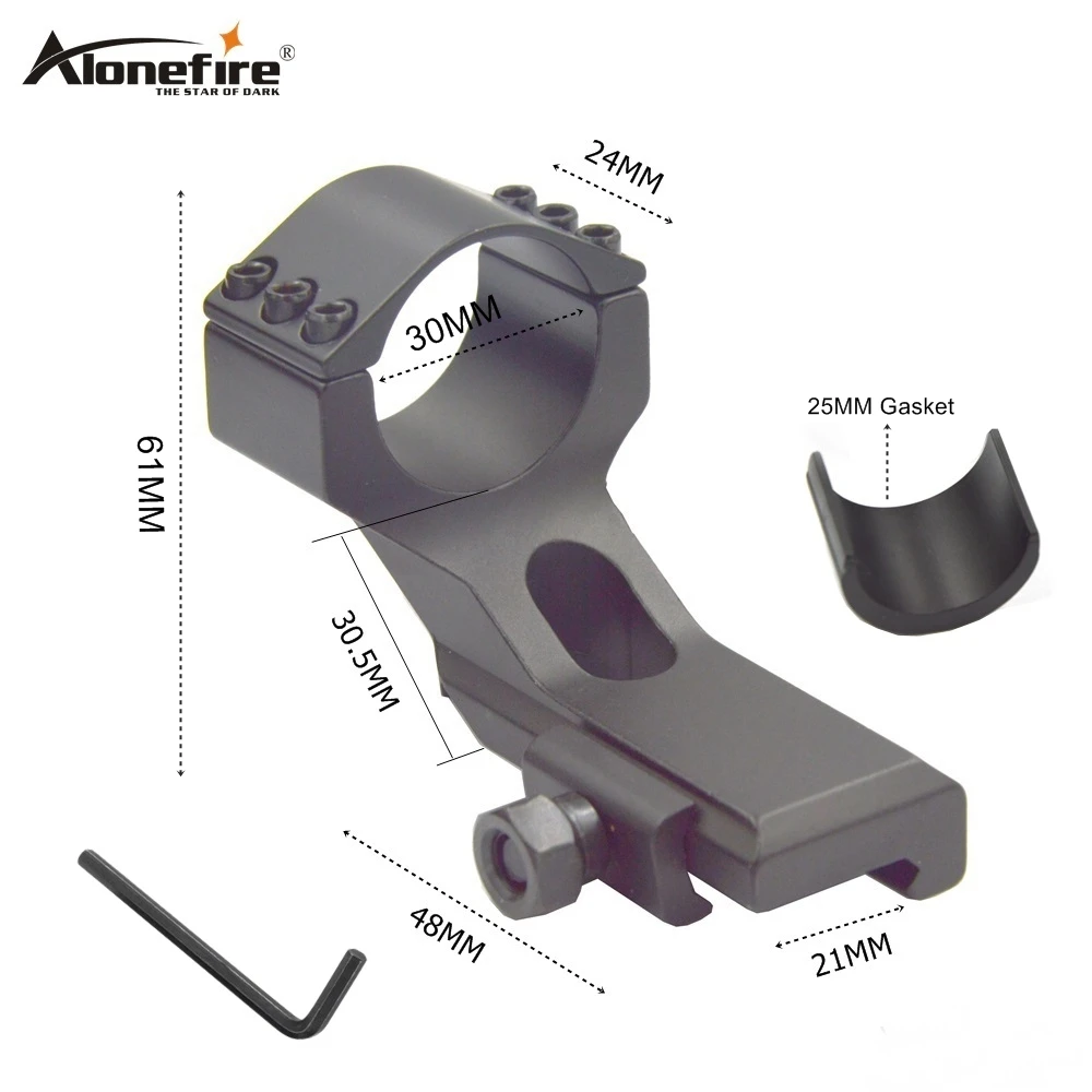Alonefire Y008 30 мм прицел Крепление Пикатинни 21 мм Вивер рельс страйкбол винтовка стрелочный пистолет тактический светильник лазерный прицел охотничий кронштейн