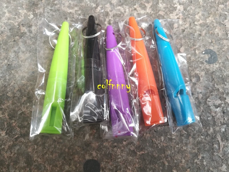 200pcs/lot Newest Dog whistle Pet Training Plastic Whistle 5 colors