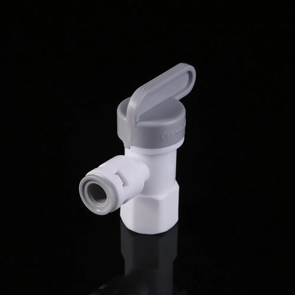 

Tank Angle Ball Valve 1/4'' Tube For RO Reverse Osmosis Filter System Purifier