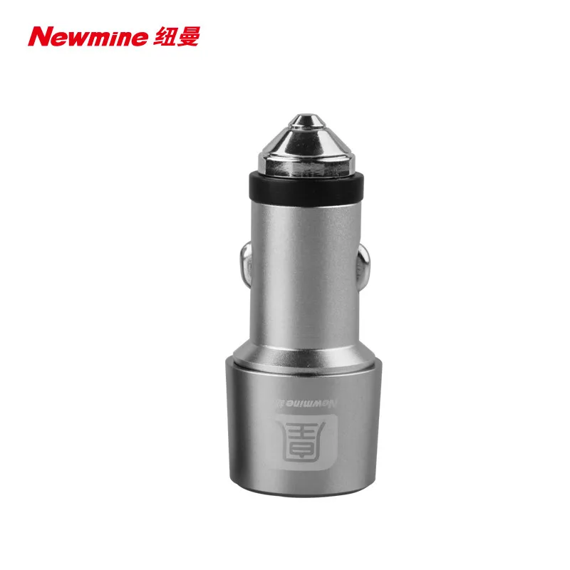 

10pcs a lot 3.1A fast charging emergency hammer Mobile Car Charger famous brand Newman high quality with free gift free shipping