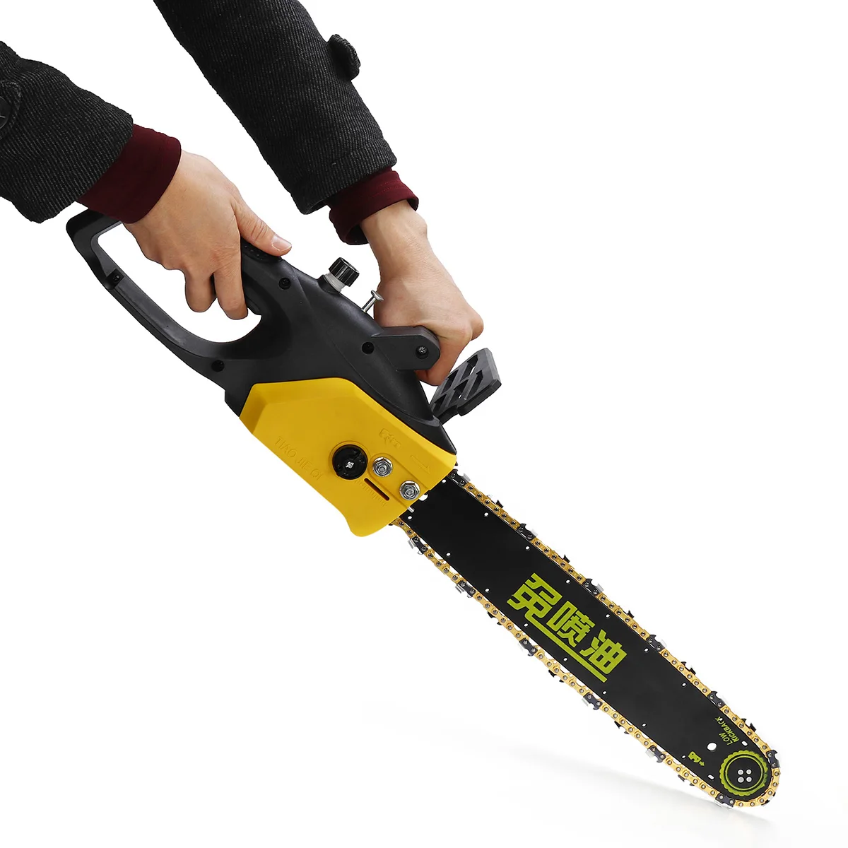 

Portable Heavy Duty Electric Chainsaw 220V 2200W 50Hz 600r/min Logging Garden Cutting Saw Tool Guide Plat 405mm Efficient Cut