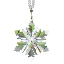 Стильный кулон в виде снежинки, украшение для интерьера автомобиля, зеркало заднего вида, подвесное украшение, аксессуары для автомобиля