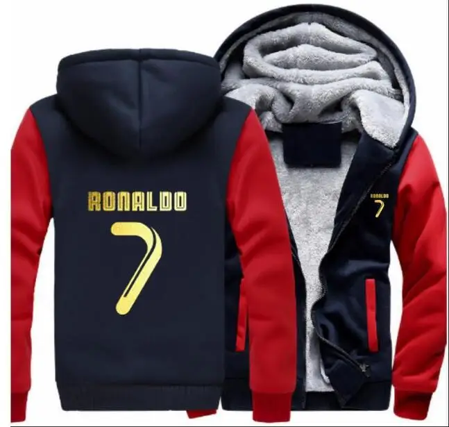 Новое плотное худи Спортивная камуфляжная куртка CR7 Cristiano Ronaldo с капюшоном на