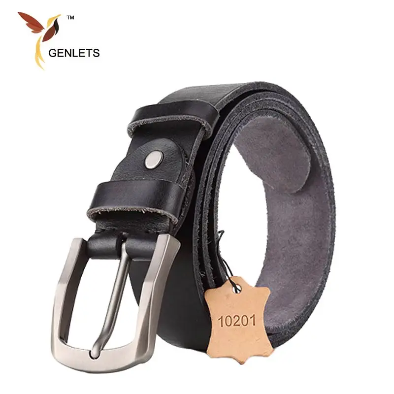 

2017 Luxury genuine leather belt men new buckle men's belt genuine leather belt for men jean vintage strap leather men thong
