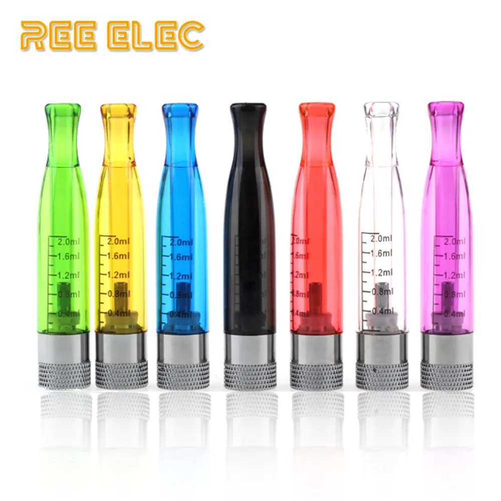 

H2 Atomizer 2.0ml Electronic Cigarette Vaporizer Fit Ego Evod Battery 510 Thread Atomizer for Liquid No Leaking