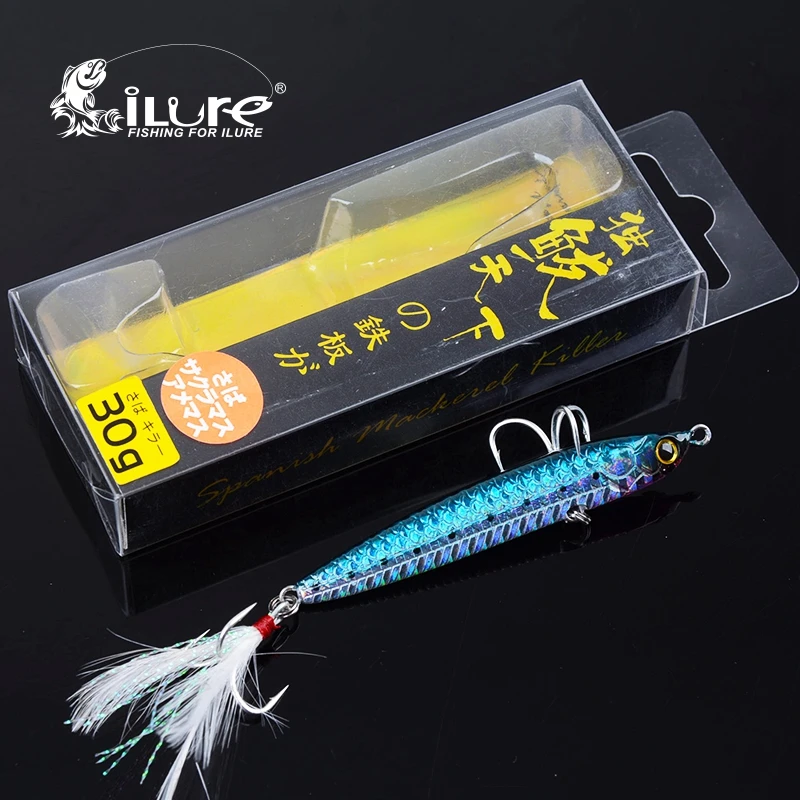 ILure 5 unids/lote cebo de lápiz caballa española carpa pesca 20g/30g jigging cebo de pesca cebo artificial cebo pesca