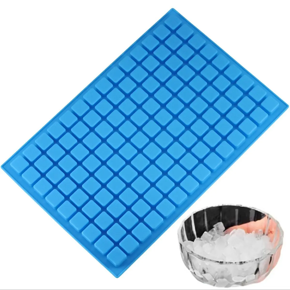 

Mujiang 126 Cavity Square Ice Cube Tray Silicone Molds Party Cake Decorating Tools Chocolate Candy Jelly Mold Kitchen Baking