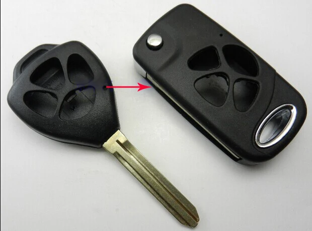 4 Buttons Toyota Camry Alphard Modified key shell  (3)