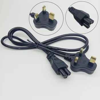 

10pcs IEC C5 Cloverleaf Lead AC Power Cord to UK Plug Power Cable Lead Cord Power Lead Extension Cable 1.2M Singapore Qatar
