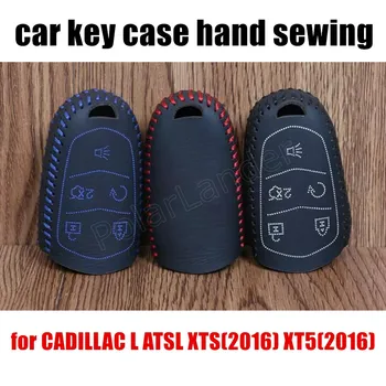 

Only Red fit for CADILLAC L ATSL XTS(2016) XT5(2016) CT6(2016) CTS(2014) SRX(2015) hand sewing leather car key case cover